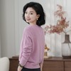 西子/索菲娅气质优雅绵羊毛钩花花边针织粉色上衣/MSTJ369 商品缩略图1