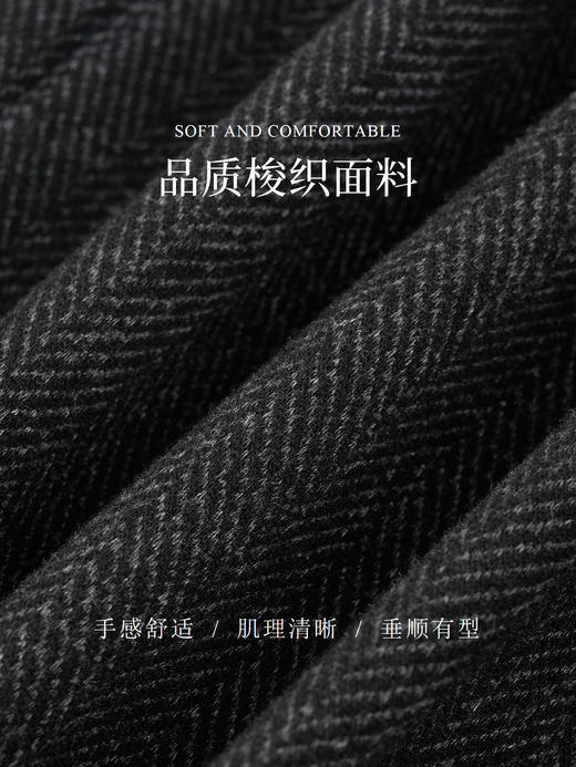 「自」全新升级【铂金会员247/天猫329/差价82】(99724)洛诗琳通勤灰色套装2025秋冬新款假两件上衣阔腿裤子两件套 商品图2