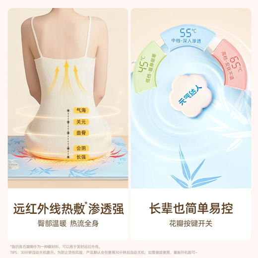 元气达人艾灸坐垫电加热艾草可移动 礼盒装 商品图1