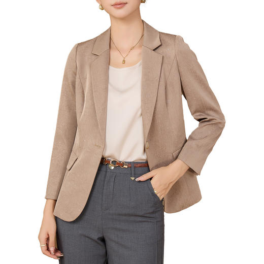 YBY 866C21休闲短外套气质修身常规袖西服上衣 商品图4