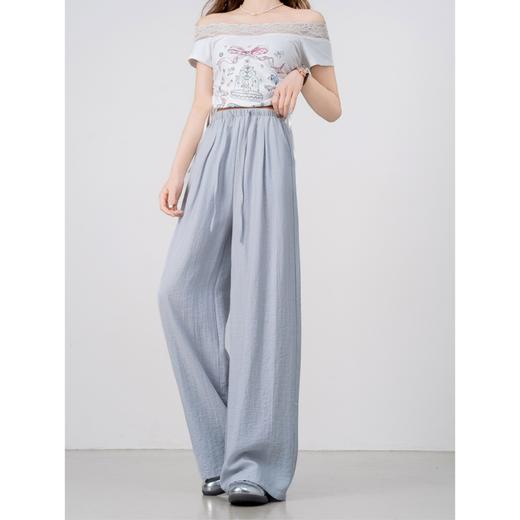 轻若无物 亚麻の呼吸术【梦惠妮 冰感亚麻修容裤】显瘦小心机 立显腿长 修饰腿型 藏胯遮肉 亚麻直筒裤 女阔腿裤 莫兰迪色系   #M663 商品图4