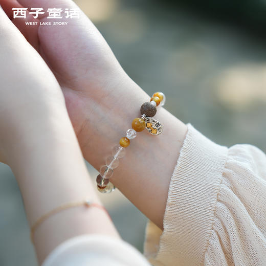 【预售3-5天】【灵隐景区直发】「纯净能量场」白水晶香珠手串天然清香舒缓身心小众高级感腕饰 商品图0