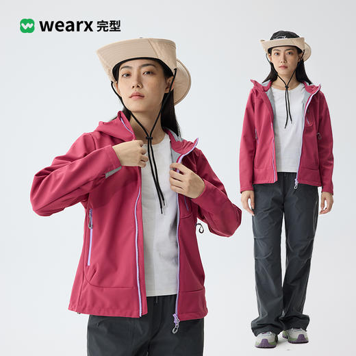 完型-加绒休闲软壳外套(女款） 商品图1