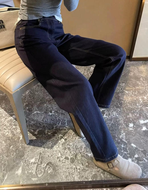 小禾同款深蓝牛仔裤09271 商品图2