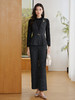 「自」全新升级【铂金会员247/天猫329/差价82】(99724)洛诗琳通勤灰色套装2025秋冬新款假两件上衣阔腿裤子两件套 商品缩略图3