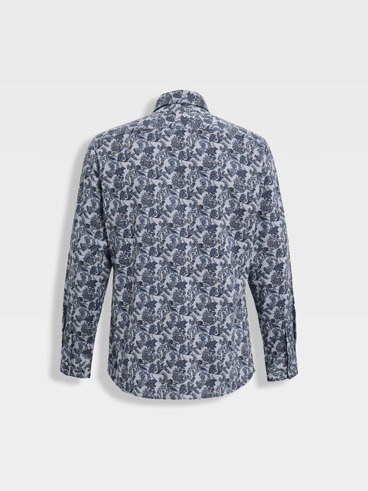 callisto星空蓝意大利进口印花休闲衬衫 商品图1