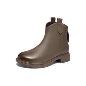 【云粉节】BF楼 森达时装靴2025冬季新款经典百搭超软羊皮休闲短靴XRU01吊牌价899活动价499