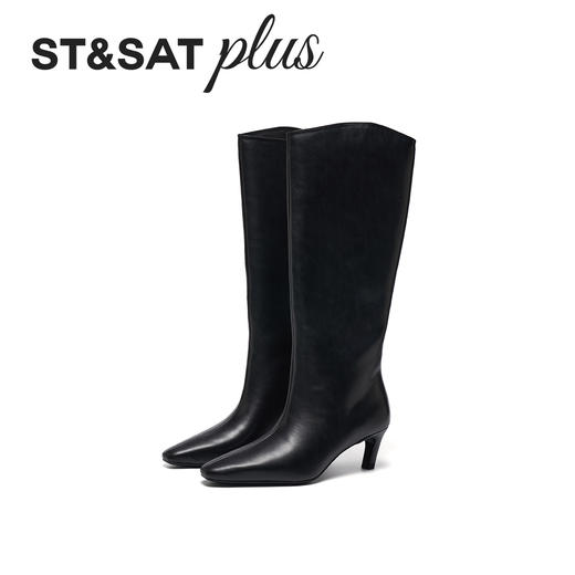 【绒里可选】星期六简约大气尖头细跟长靴SSD4117168/SSD4119168 商品图7