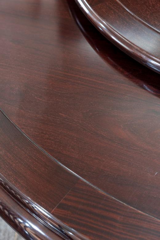 红桥红  家具严选  赞比亚紫檀（血檀）【血檀 圆餐桌九件套】 商品图2