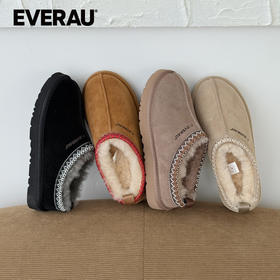 EVERAU冬季新品羊皮毛一体女士保暖雪地靴EA2073