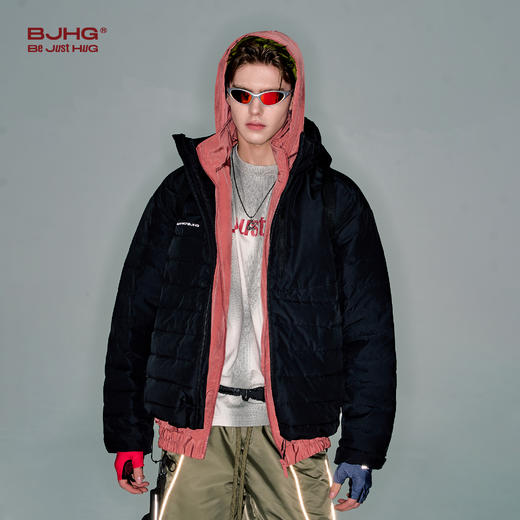BJHG不计后果新款排骨羽绒服男款冬季美式复古潮牌宽松羽绒外套女 商品图2
