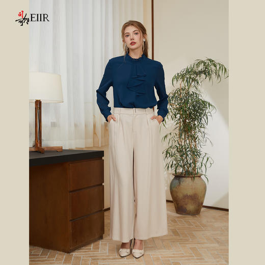 司歌轻薄职业衬衫修身长袖上衣春秋ET881430 商品图4