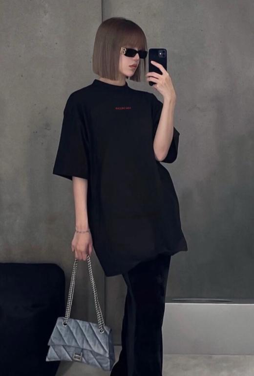 中性款logo刺绣做旧短袖T恤B00 商品图3