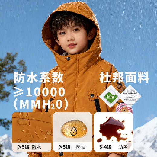 迪士尼【一衣三穿】秋冬新款男童户外防风保暖外套+柔软摇粒绒内搭套装ZD4ES035 商品图5