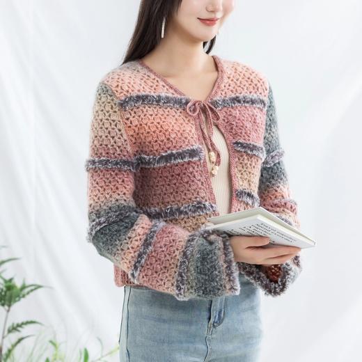 苏苏姐家寻迹渐变开衫手工diy编织钩针毛线团自制衣服材料包 商品图3