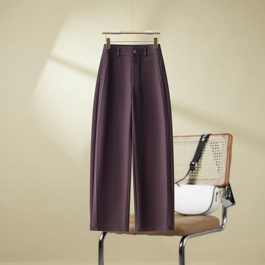 百媚生 羊毛醋酸高级感垂感西装阔腿裤953 商品图0