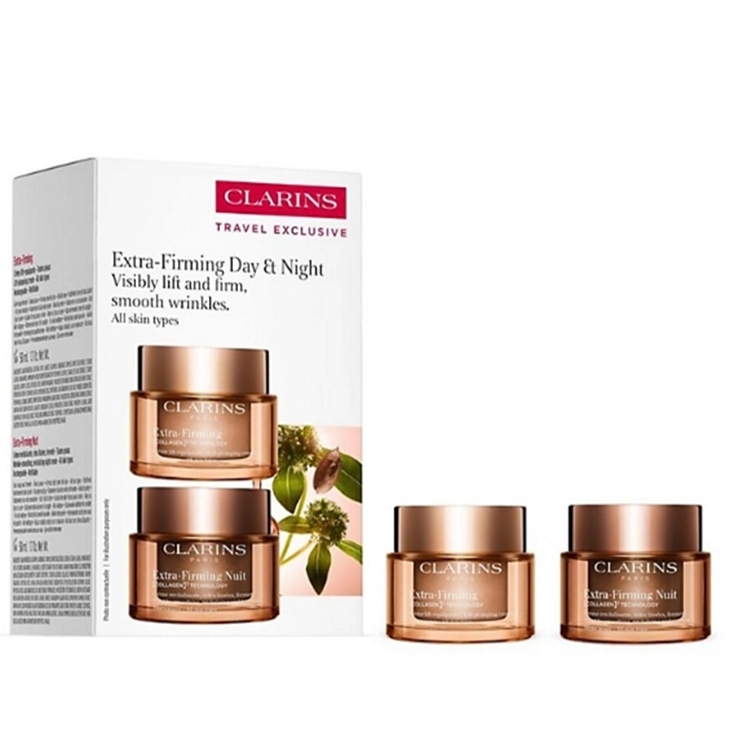 【保税】娇韵诗焕颜弹力日晚霜组合50ml+50ml新版（套装）