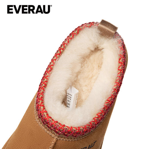 EVERAU冬季新品羊皮毛一体女士保暖雪地靴EA2073 商品图6