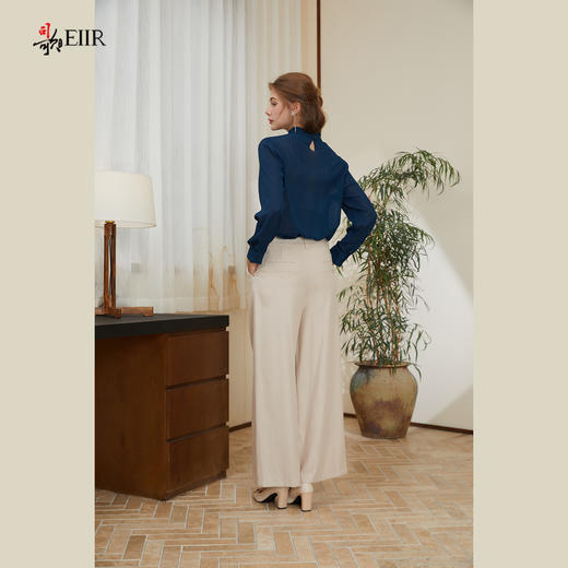 司歌轻薄职业衬衫修身长袖上衣春秋ET881430 商品图3