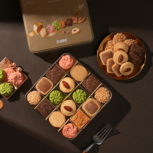 【缤盈曲奇】悠享时黄油曲奇饼干礼盒装圣诞礼物新年零食大礼包特产生日伴手礼 商品图3