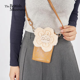 大英博物馆 巴斯特系列 萌猫毛绒 翻盖手机包 斜挎包