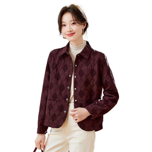 雀说新款时尚休闲夹克洋气大码上衣AL25103 商品图4