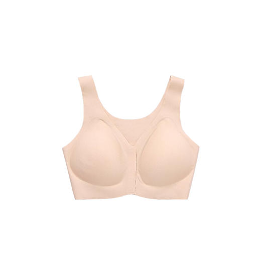 雀说 轻薄无痕果冻内衣舒适提拉真丝内衣女士立体透气背心前扣文胸JSY1300206 商品图4