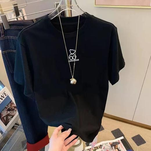 「99任选三件」梦惠妮230克重磅纯棉时尚印花T （新增21款印花）耐磨耐穿抗起球 男女同款 宽松显瘦 做工细致 更百搭！！ 拍单件不发货！！ 选3件加入购物车自动减 商品图11