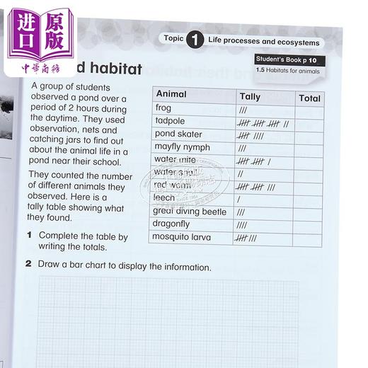 【中商原版】Collins International Primary Science Workbook 4 柯林斯国际小学科学练习册4 剑桥 英文原版 生物学化学物理 商品图3