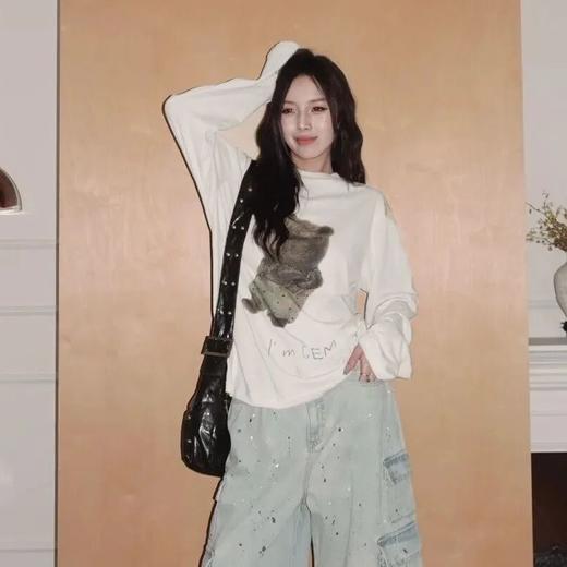 格桑米Gesamy小熊T恤｜100%新疆棉面料，吸湿透气，亲肤柔软 商品图4