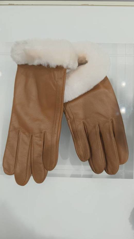 2楼UGG光面皮羊皮毛袖口手套  吊牌价1299 商品图1