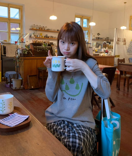 韩国订单笑脸梨T恤09291 商品图2