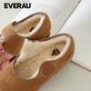 EVERAU冬季新款羊皮毛一体保暖玛丽珍休闲鞋女鞋EA7091 商品缩略图3