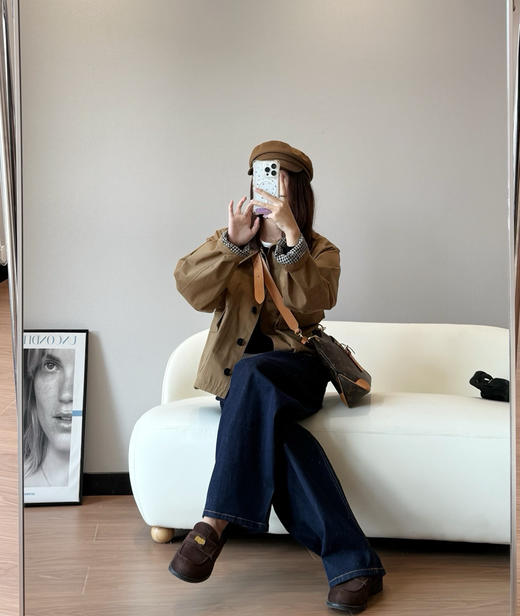 小禾同款初秋巴恩风夹克风衣短外套082306 商品图4