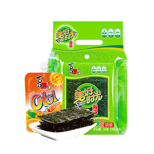 喜之郎美好时光原味海苔(8袋入)24g（6926475204337） 商品图0