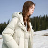 【90白鹅绒】三彩2025冬季新款宽松长款羽绒服防水易打理被子服M 商品缩略图2