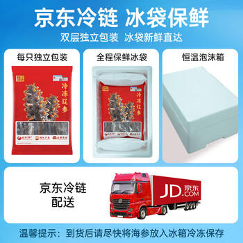 辽参大连冷冻海参1斤 10-12只 正宗辽参 非即食辽刺参 固形物≥85% 商品图0