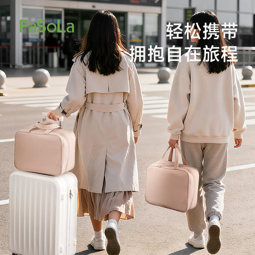 FaSoLa旅行包女大容量手提行李袋出游包衣物收纳轻旅手提收纳包 商品图2