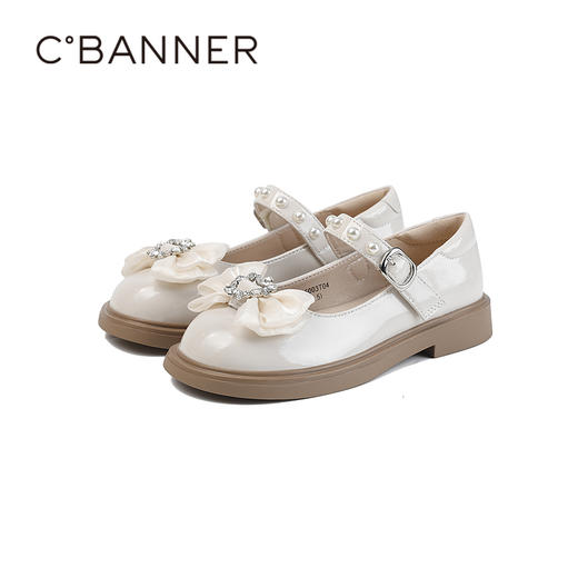 千百度秋季甜美蝴蝶结宝贝至爱童鞋潮酷单鞋A25415003 商品图5