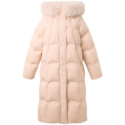 【易打理】三彩2025冬季新款90白鸭绒羽绒服宽松长款被子服M 商品图4