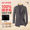 【100%绵羊毛】【DDS】大依优型大码男装毛呢大衣中长款商务休闲羊毛戗驳领西装大衣 商品缩略图5