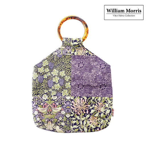 HUJI祤集Amber手提包WilliamMorris花鸟系列 商品图0