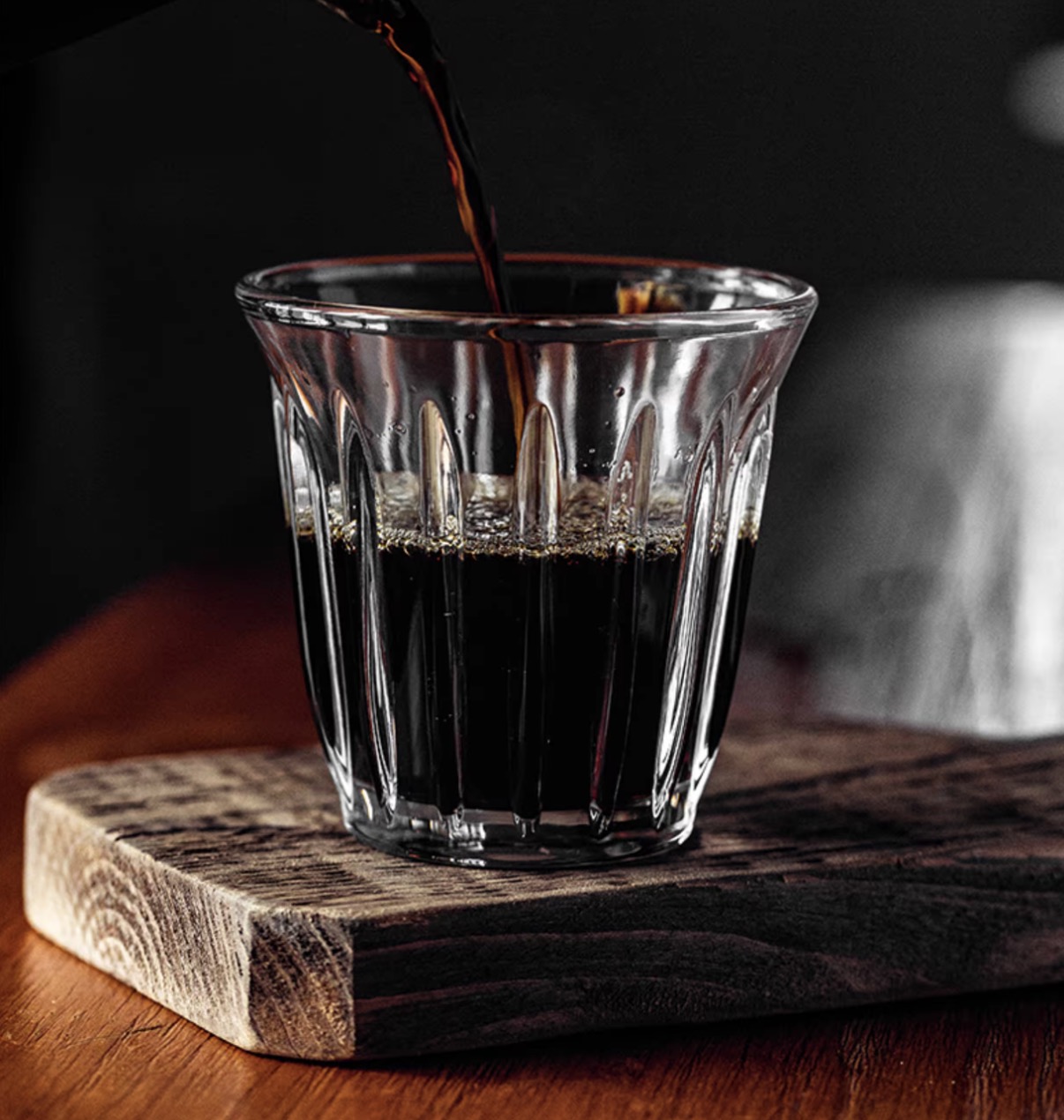 MHW轰炸机玻璃杯 澳白杯拿铁单品咖啡杯 耐高温防烫透明Dirty杯子