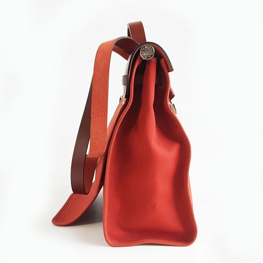 【95新】Hermes爱马仕Herbag红色帆布herbag 39手提单肩包中性款260925HS47 商品图3