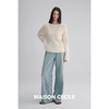 MAISON CECILE羊毛立体针织钩花镂空绒感软糯圆领针织毛衣 商品缩略图4