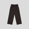 GOODBAI 916 格纹铆钉装饰毛边直筒休闲裤 商品缩略图1