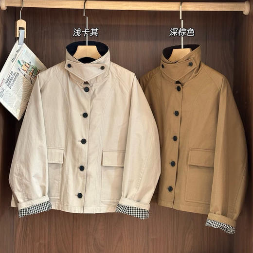 小禾同款初秋巴恩风夹克风衣短外套082306 商品图5