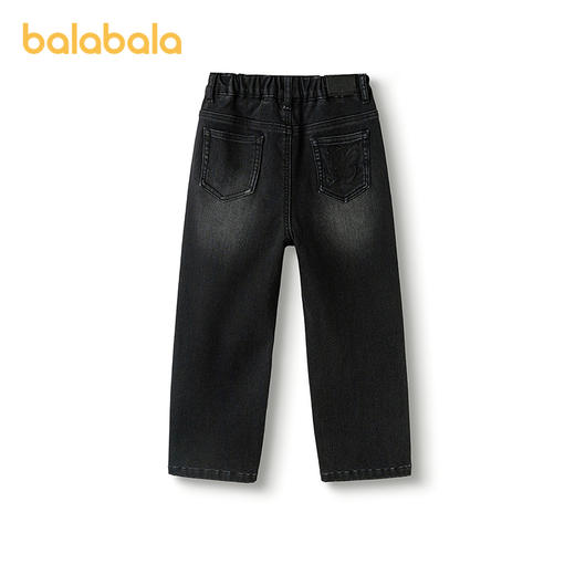 【商场同款】巴拉巴拉童装儿童加绒牛仔长裤中大童2025冬新款男童 商品图2