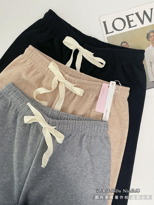 梨形报恩神裤 材质好好穿【正品DaNiu·秋冬垂感毛巾裤】休闲裤里的扛把子遮胯显瘦显高 360度无死角的好版型毛巾羊绒阔腿裤女冬季新款高腰显瘦裤子高级感加绒加厚糯米休闲裤 商品图8