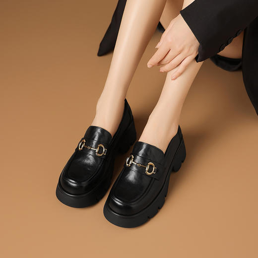 超轻超百搭厚底乐福鞋 商品图0